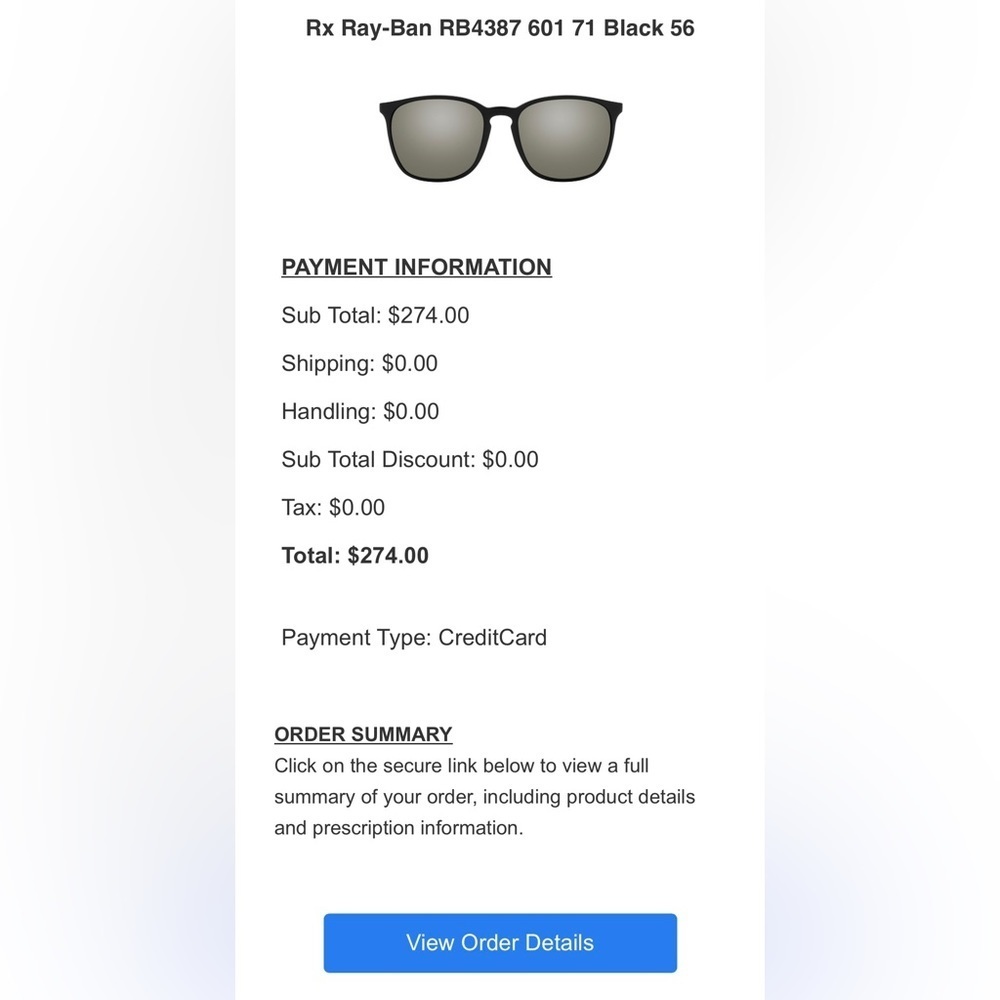Ray-Ban sunglasses with prescription - Picture 3 of 7